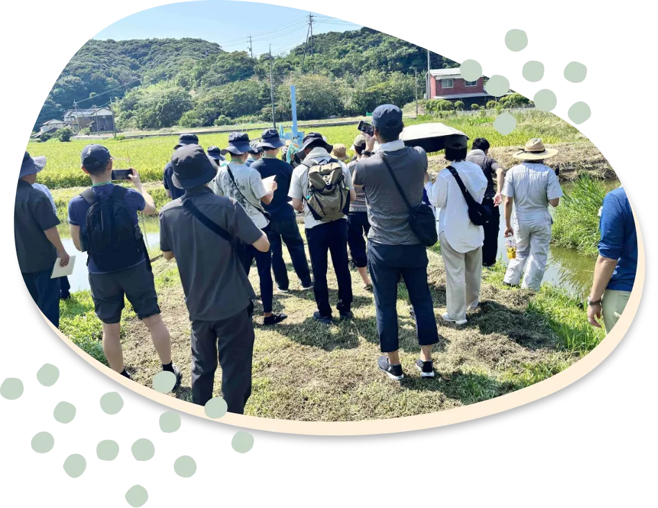 モニターツアーの様子（集落の見学）